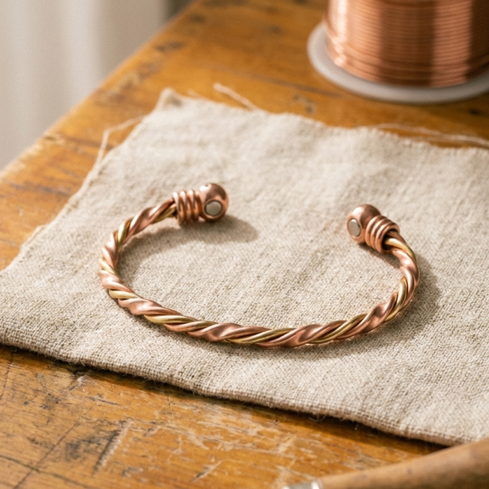 Cobre y Alma Pulsera de Cobre "RĂo del Alma"