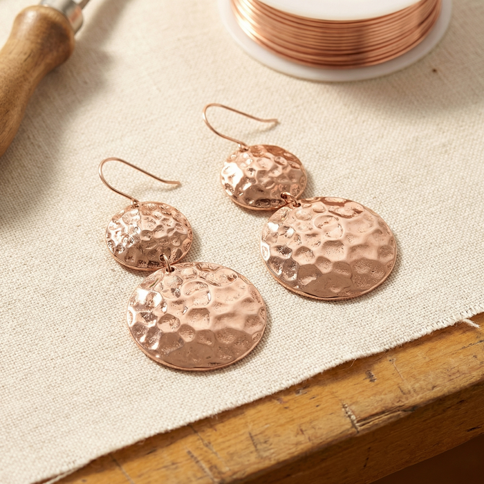 Cobre y Alma Pendientes de Cobre "Alma del Solsticio"