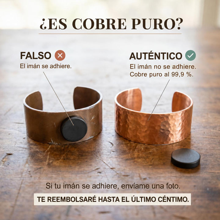 Cobre y Alma Collar de Cobre Alma de Cedro