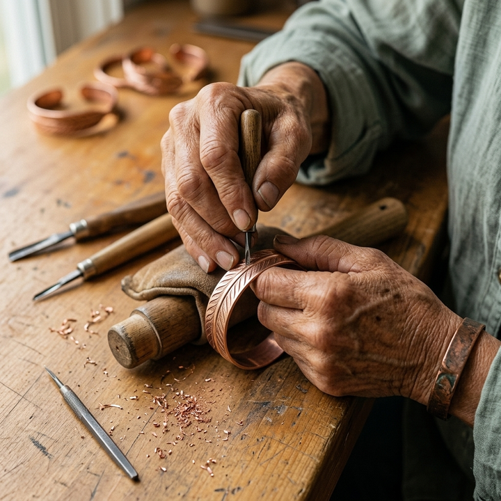 Vera's Root Copper Bracelet