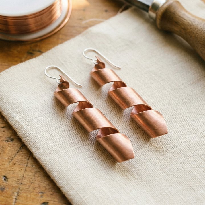 Cobre y Alma Pendientes de cobre «Soul of Twilight»