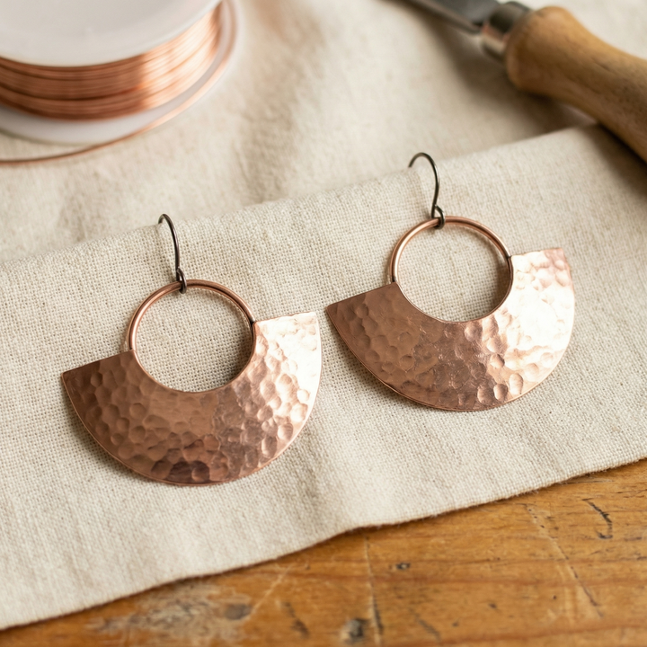 Cobre y Alma Pendientes de Cobre "Alma de Cobre"