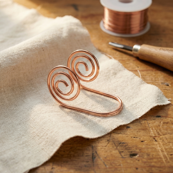 Cobre y Alma Flujo de Alma de Cobre Espiral de Mano de Cobre