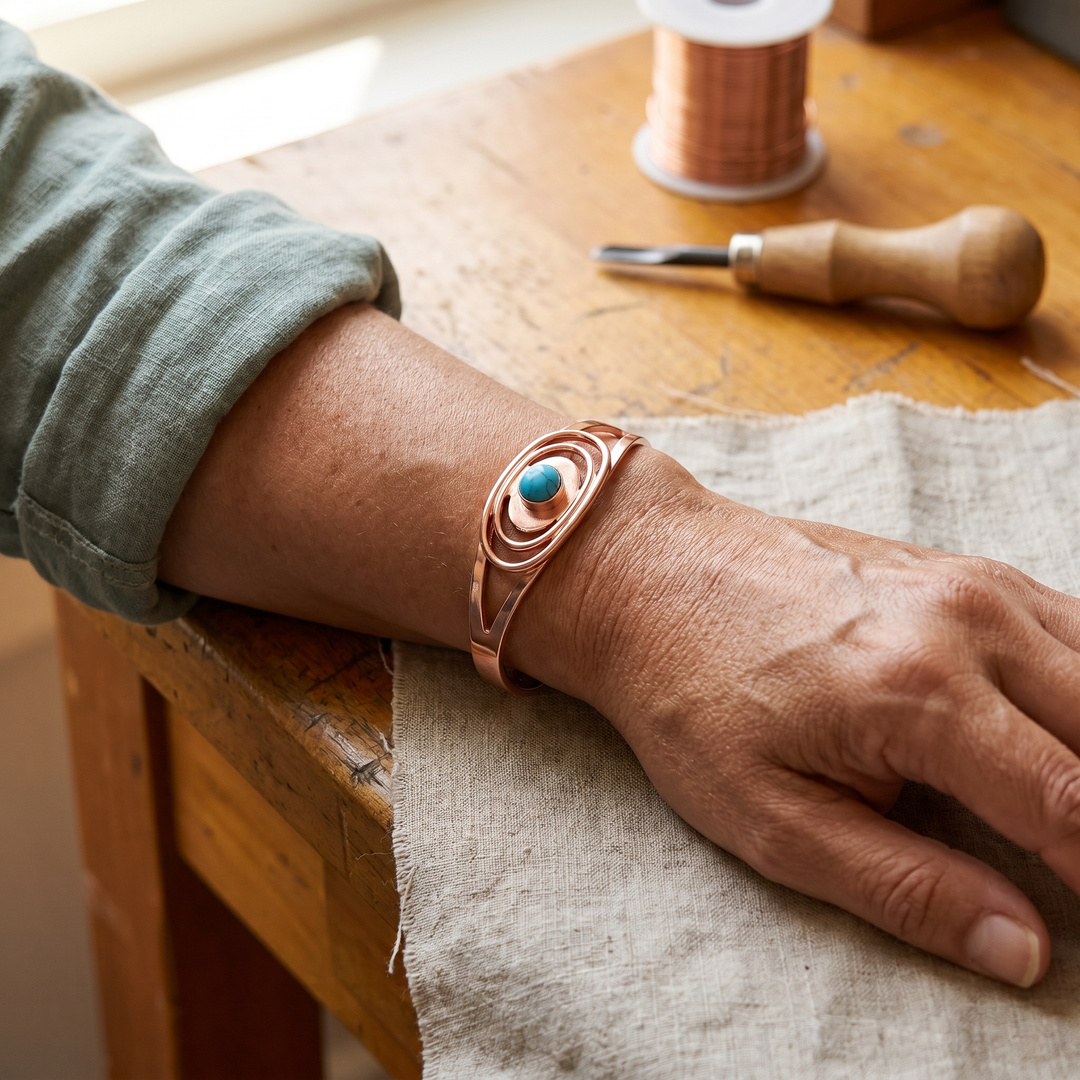 Cobre y Alma Pulsera de Cobre "Alma de Sedge"