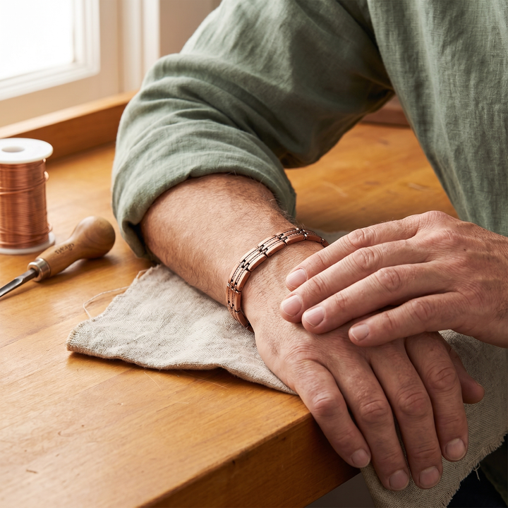 Cobre y Alma Pulsera de Cobre Copper  Pike para Hombre