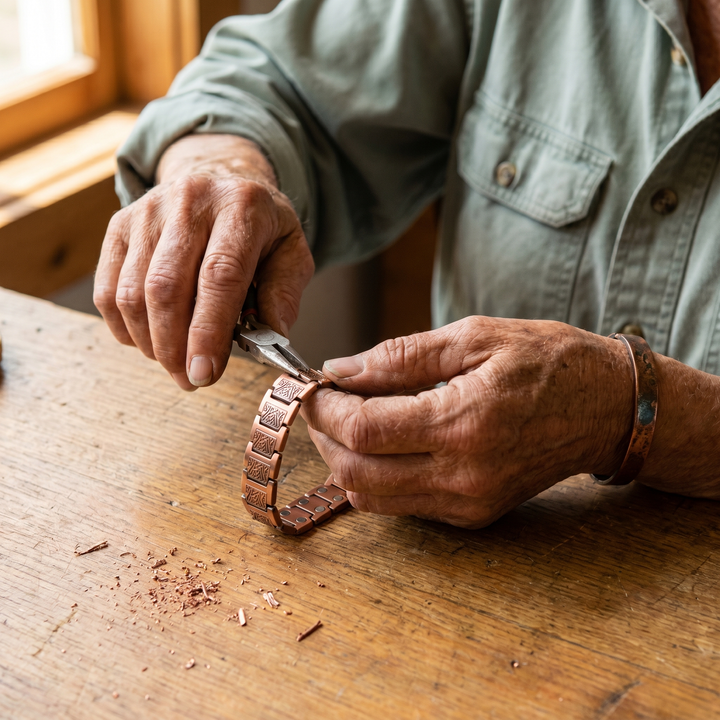 Cobre y Alma Pulsera de Cobre Copper Glen para Hombre