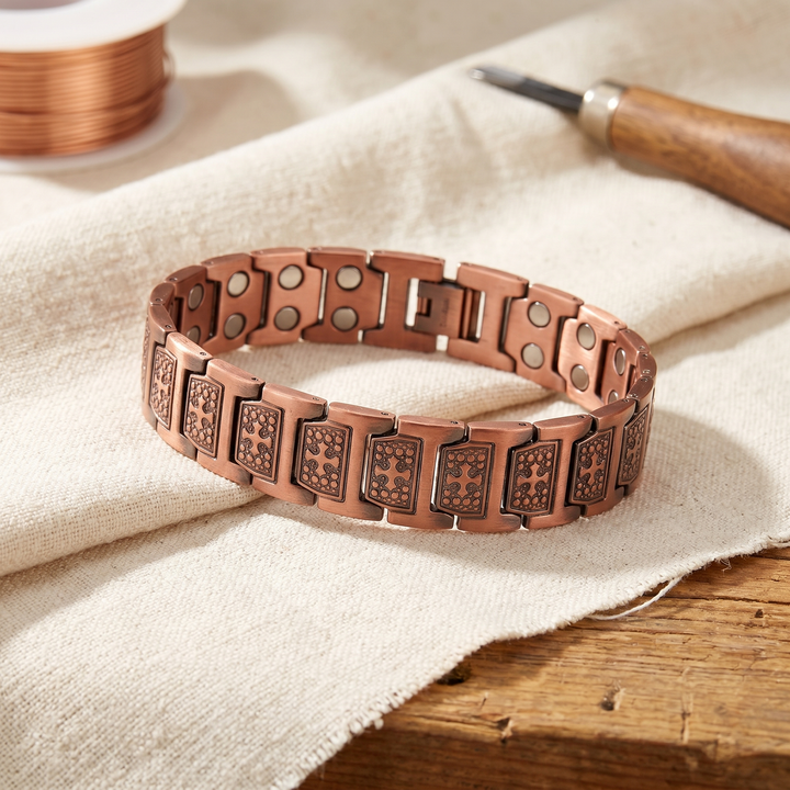 Cobre y Alma Pulsera de Cobre Gale para Hombre