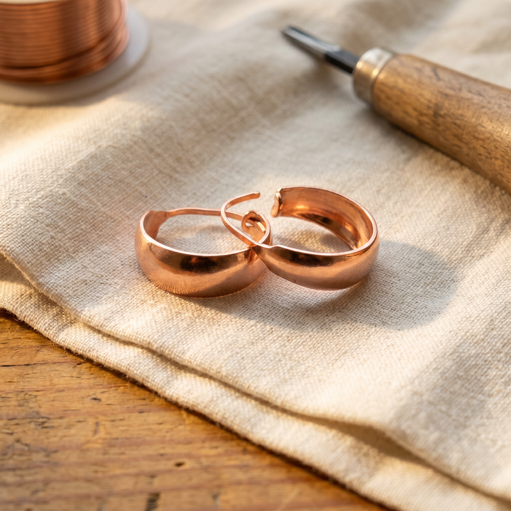 Cobre y Alma Pendientes de Cobre Dell