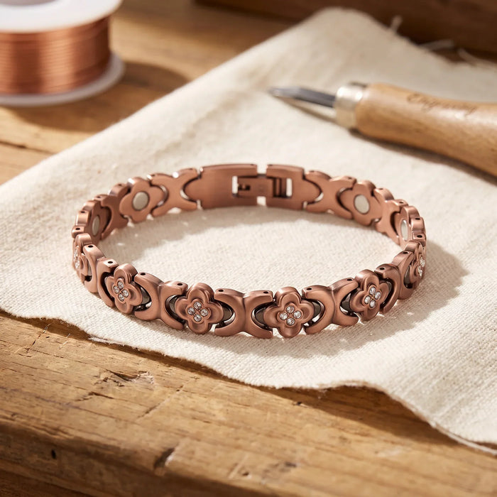 Cobre y Alma Pulsera de Cobre "Copper Soul Copse" Pulsera de Cobre con Alma de Quilla
